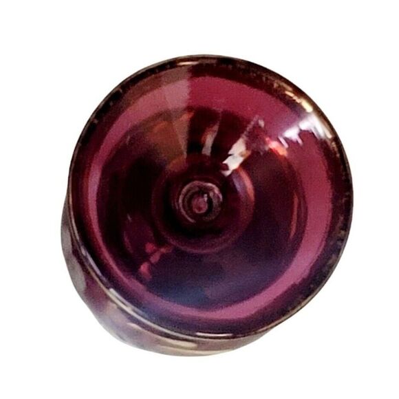 Vtg Hand Blown Glass Egyptian Empty Perfume Bottle Without Stopper or Bud Vase - Picture 6 of 6